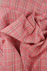Plaid Double Knit Jacquard Stretch Fabric