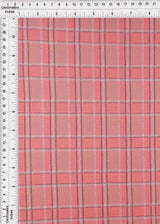 Plaid Double Knit Jacquard Stretch Fabric