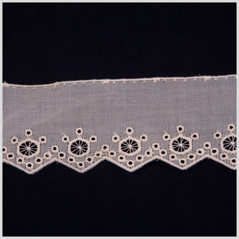 2" Peach Eyelet Lace