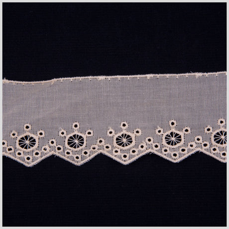 2" Peach Eyelet Lace