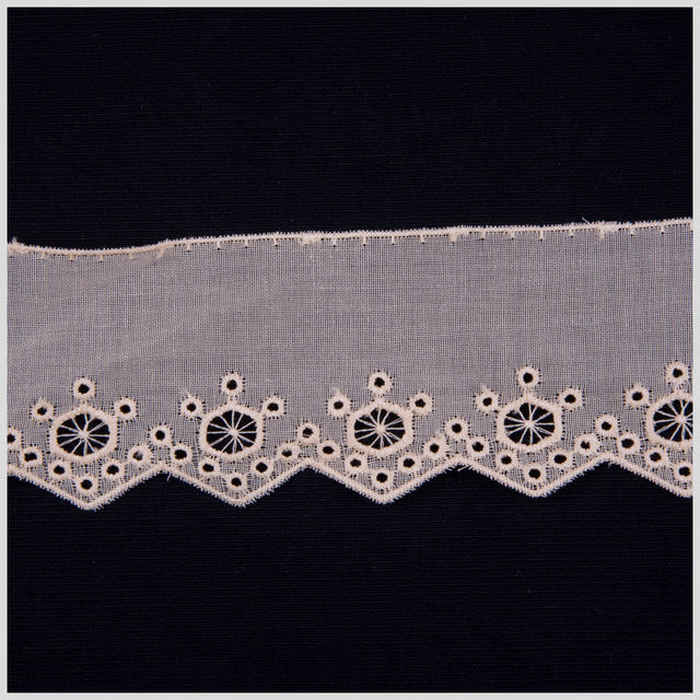 2" Peach Eyelet Lace