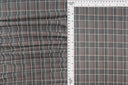 Tela jacquard de doble punto acogedora a cuadros, mezcla elástica de poliéster y rayón, 58/60 pulgadas de ancho