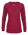 Women's Solid Preppy Patch Long Sleeve T-Shirt