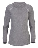 Women's Solid Preppy Patch Long Sleeve T-Shirt