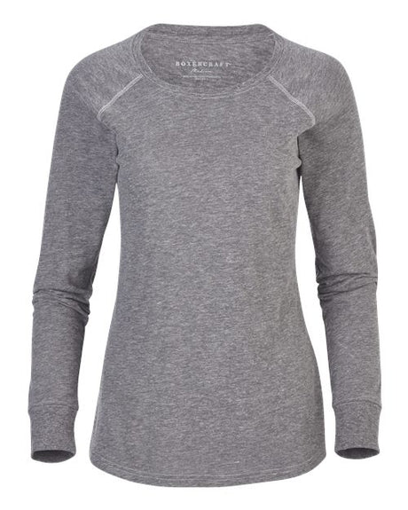 Women's Solid Preppy Patch Long Sleeve T-Shirt