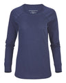 Women's Solid Preppy Patch Long Sleeve T-Shirt