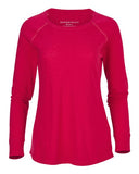 Women's Solid Preppy Patch Long Sleeve T-Shirt