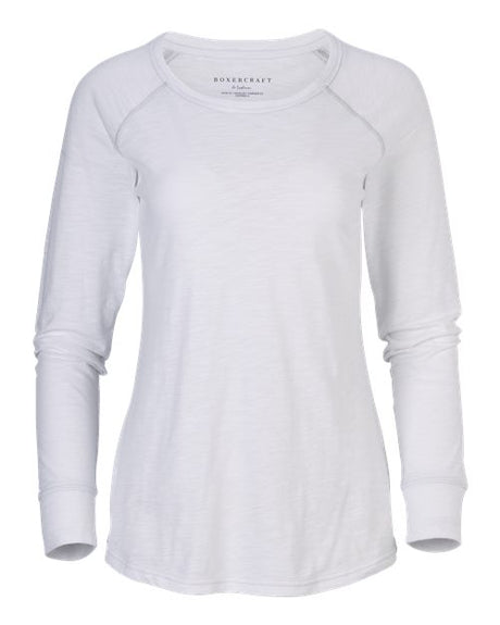 Women's Solid Preppy Patch Long Sleeve T-Shirt