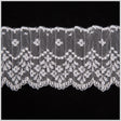 2.5" White Pleated Lace