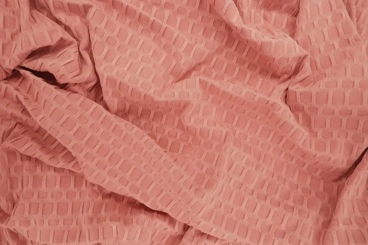 1 Yard Honeycomb Knit Solid Stretch Jacquard Fabric 58 Inch Wide