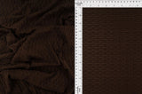 Honeycomb Knit Jacquard Solid Fabric 1 Yard Stretch Soft Durable 58/60" Wide