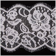 6.5" White Floral Lace