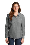 Port Authority® Slub Chambray Womens Shirt