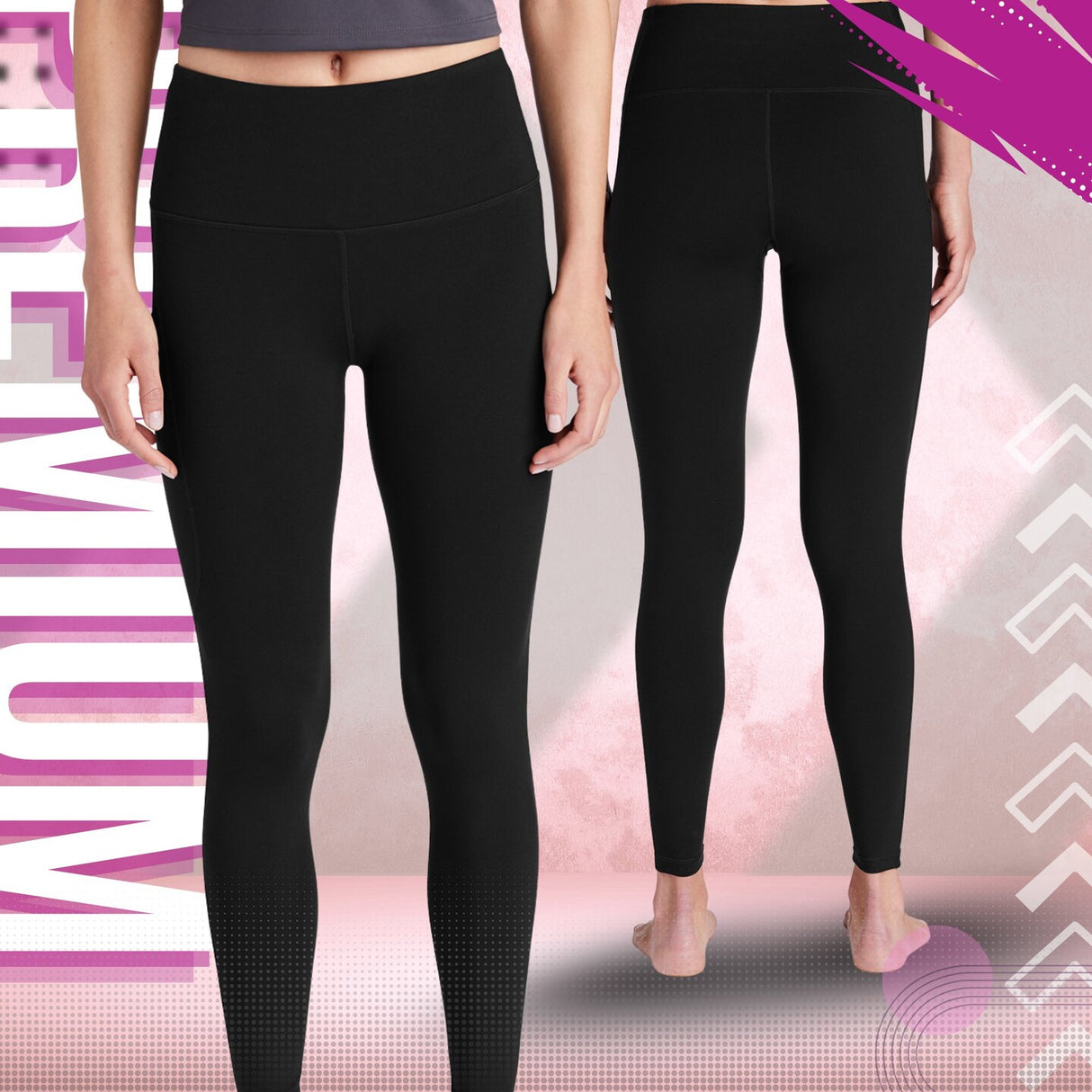 Sport-Tek® High Rise Legging Womens Polo