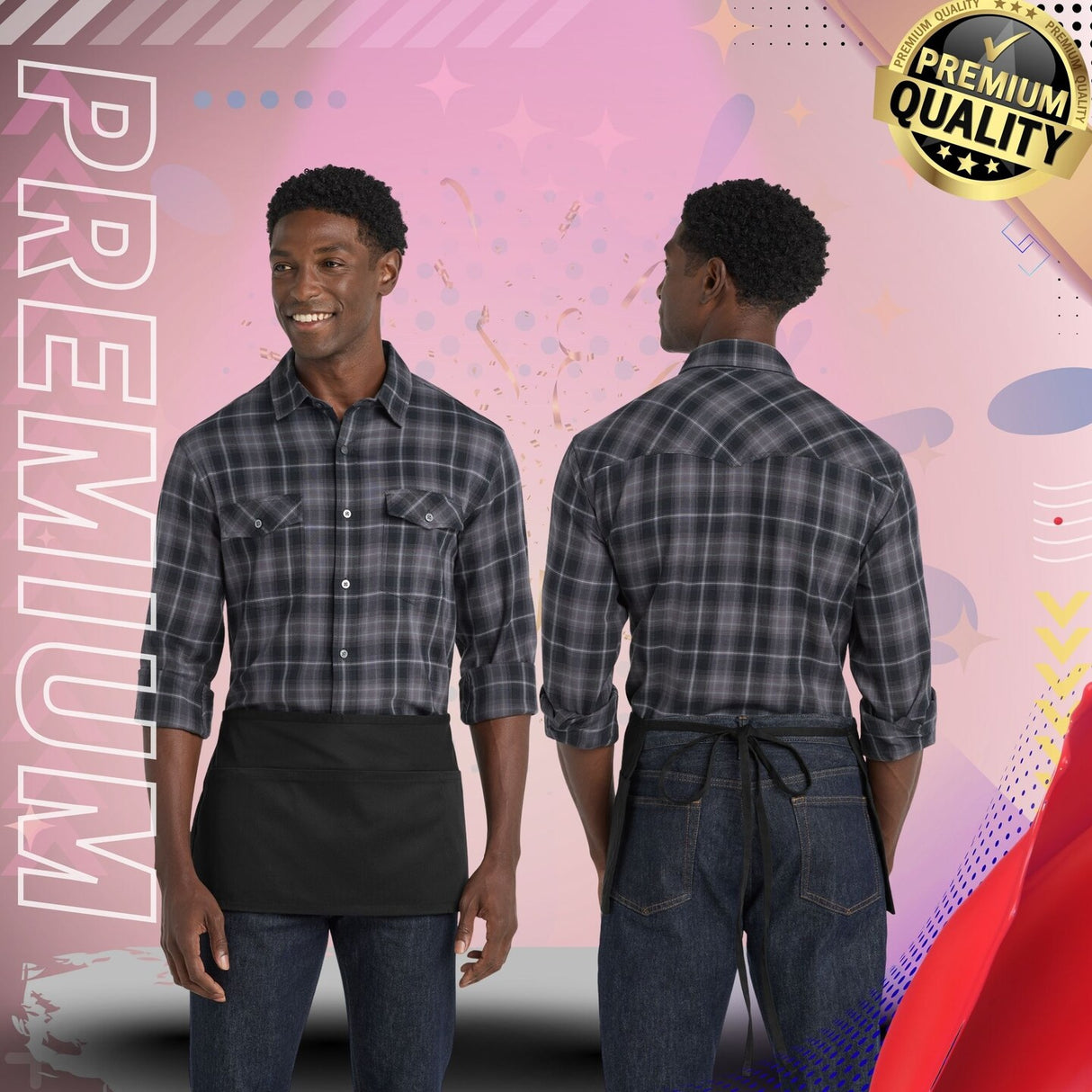 Port Authority® Easy Care Reversible Waist Apron with Stain Release