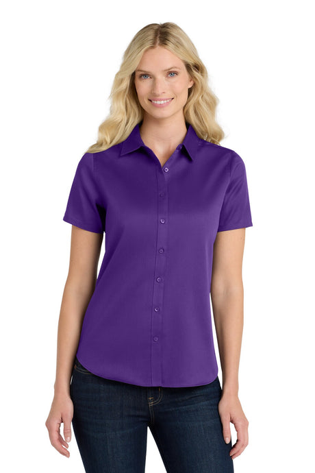 Port Authority® Short Sleeve SuperPro React Twill Women Shirt