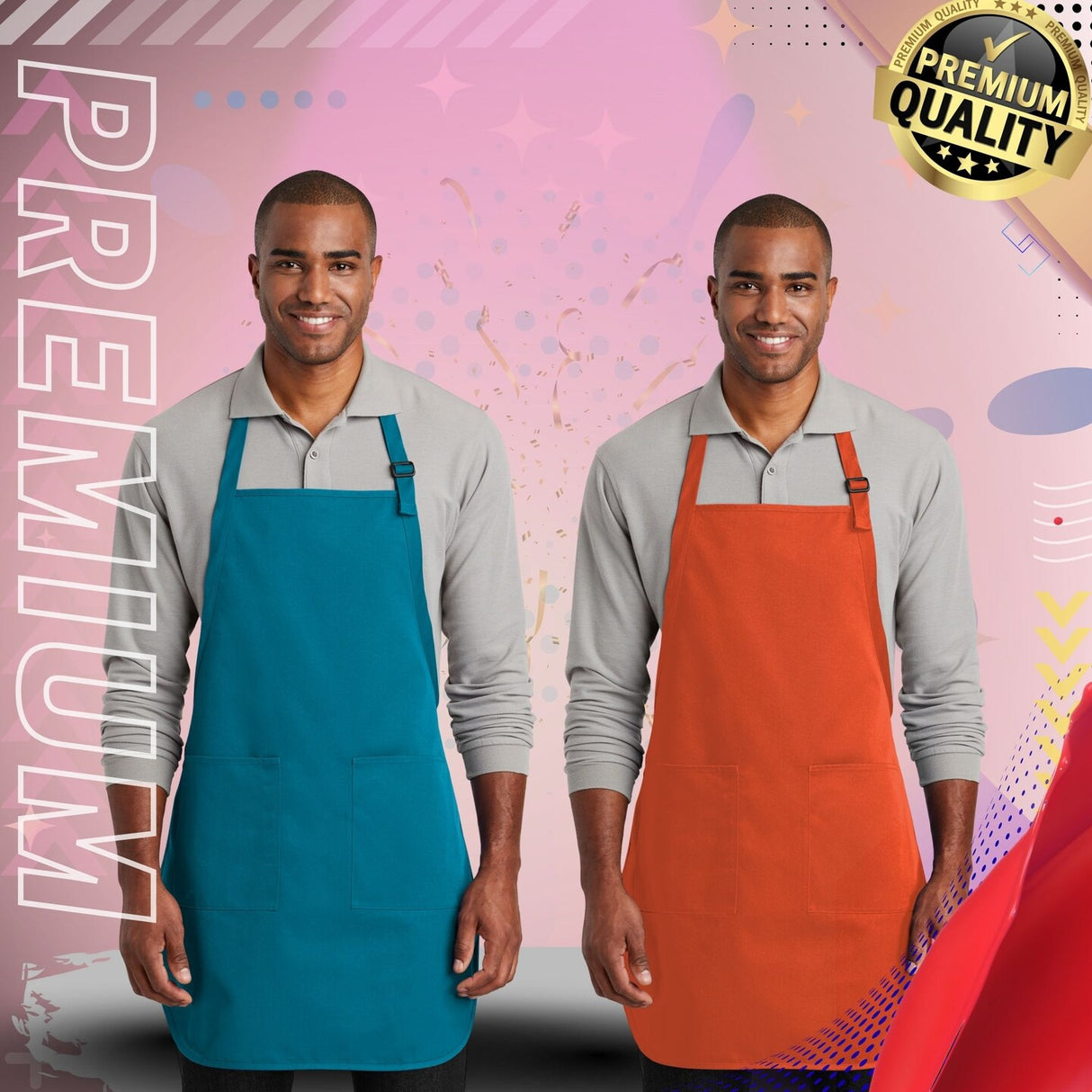 Port Authority® Full-Length Two-Pocket Bib Apron