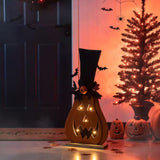 29.5 Inch Lighted Wooden Jack-O-Lantern Porch Decor