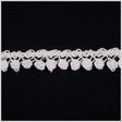 White Solid Crochet Lace