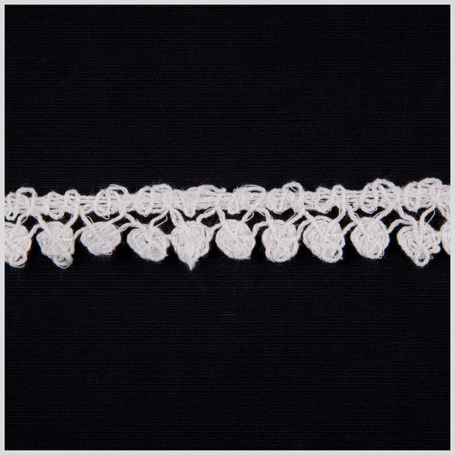 White Solid Crochet Lace