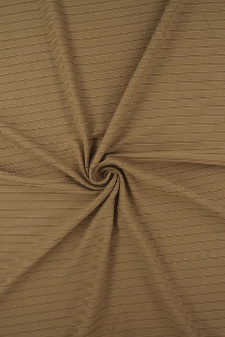 Rib Stretch Knit Fabric Solid