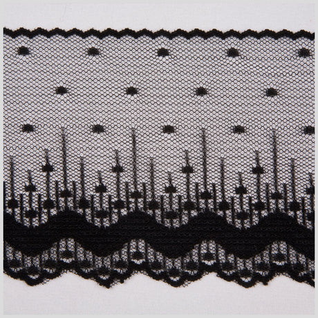 3.75" Black Lace