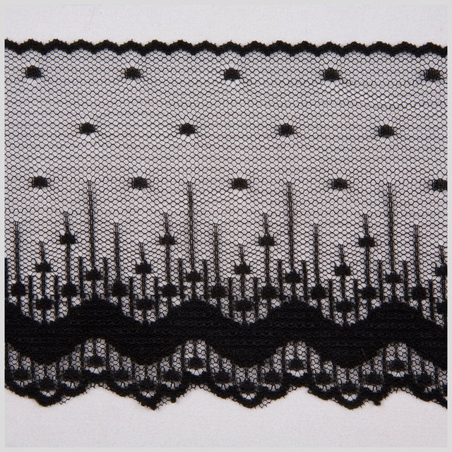3.75" Black Lace