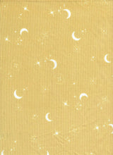 Star Moon Print Yummy Rib Knit Fabric 1 Yard 4x2 Soft Stretch 58/60" Wide