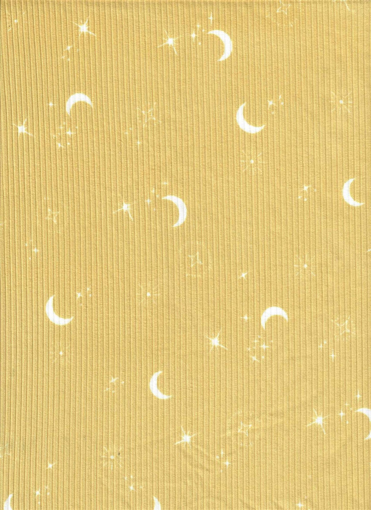 Star and Moon Stretch Knit Fabric