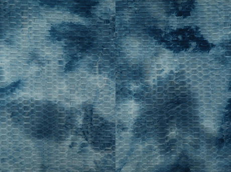 Honeycomb Knit Real Tie Dye Jacquard Fabric 1 Yard Soft Stretch Textured 58/60" Wide