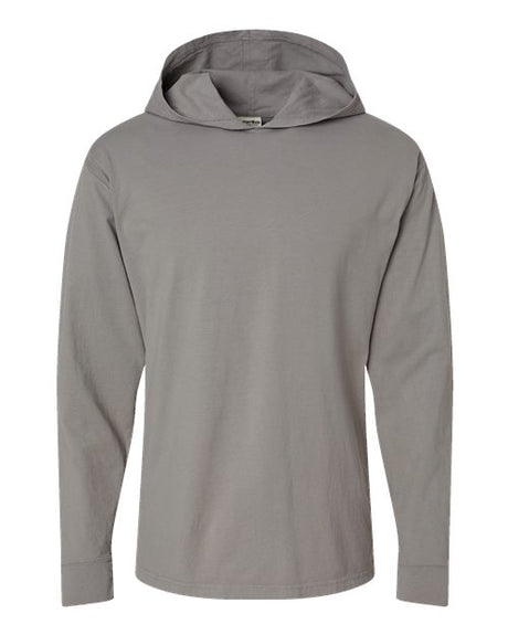 ComfortWash by Hanes Unisex Garment-Dyed Jersey Hooded Long Sleeve T-Shirt