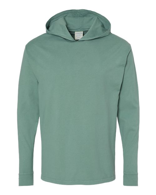 ComfortWash by Hanes Unisex Garment-Dyed Jersey Hooded Long Sleeve T-Shirt