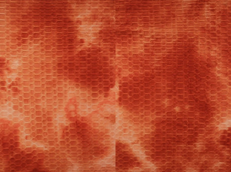 1 Yard Honeycomb Knit Real Tie Dye Stretch Fabric 58 Inch Wide