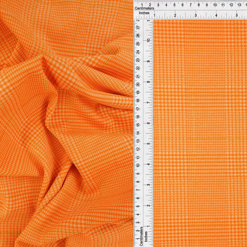 1 Yard Plaid Knit Jacquard Fabric 240 GSM, 58/60? Wide Polyester Rayon Spandex Blend