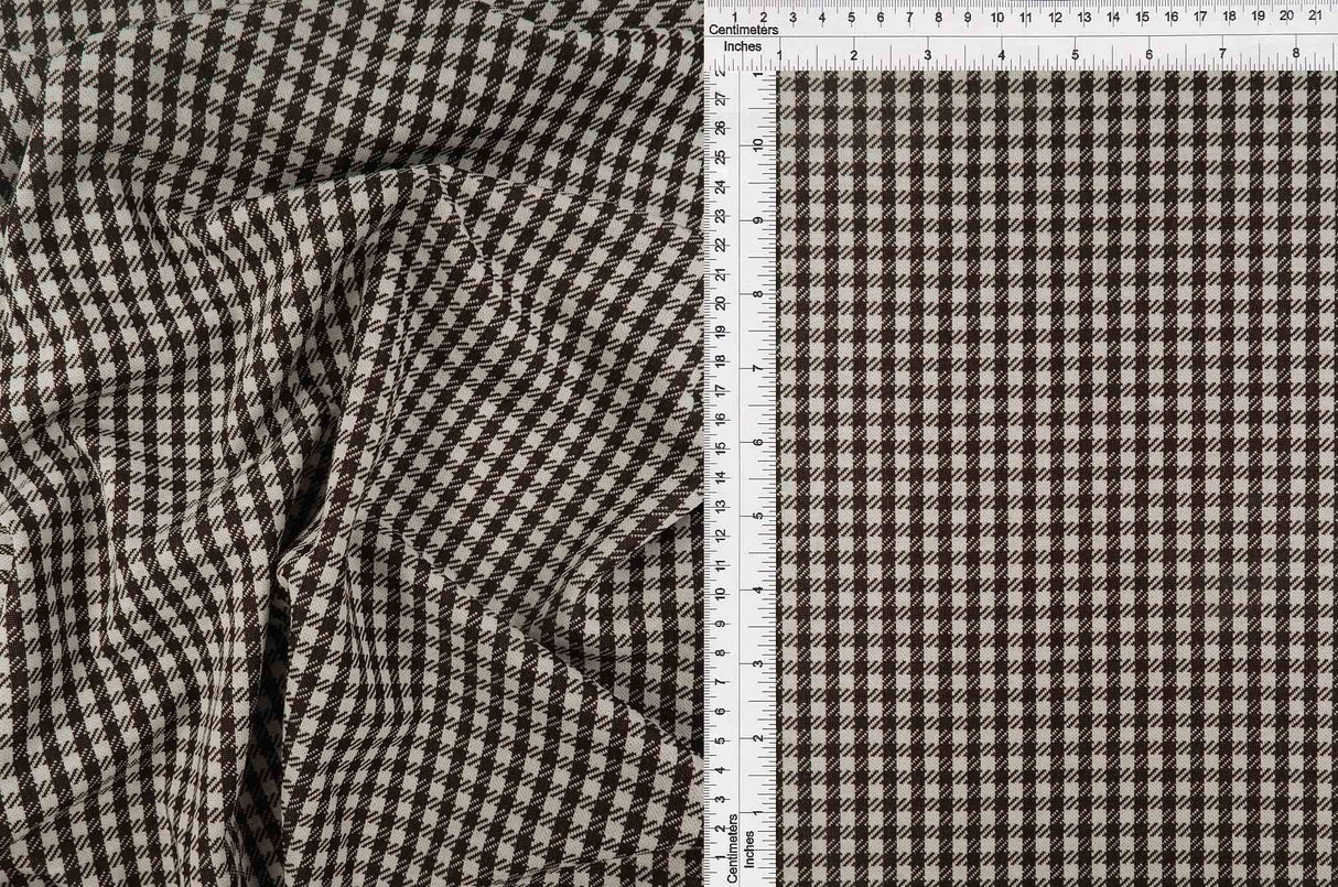 58/60" Double Knit Jacquard Plaid Fabric 90.5% Polyester 8.5% Rayon 1% Spandex 240 GSM by Yard