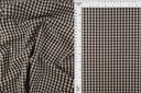 Tela jacquard texturizada de doble punto a cuadros, mezcla elástica de poliéster y rayón, 58/60 pulgadas de ancho