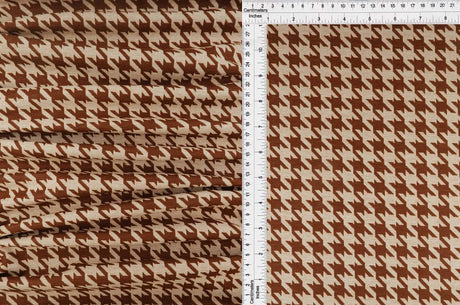 1 Yard Herringbone Jacquard Knit Fabric 260 GSM, 58/60? Wide Polyester Spandex Blend