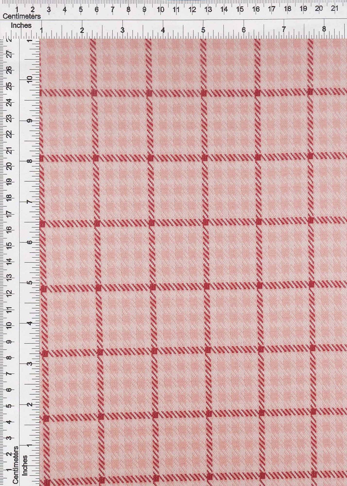 Double Knit Jacquard Plaid Stretch Fabric