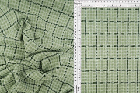 Double Knit Jacquard Plaid Stretch Fabric