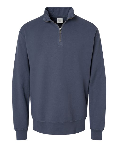 Garment-Dyed Quarter-Zip Sweatshirt