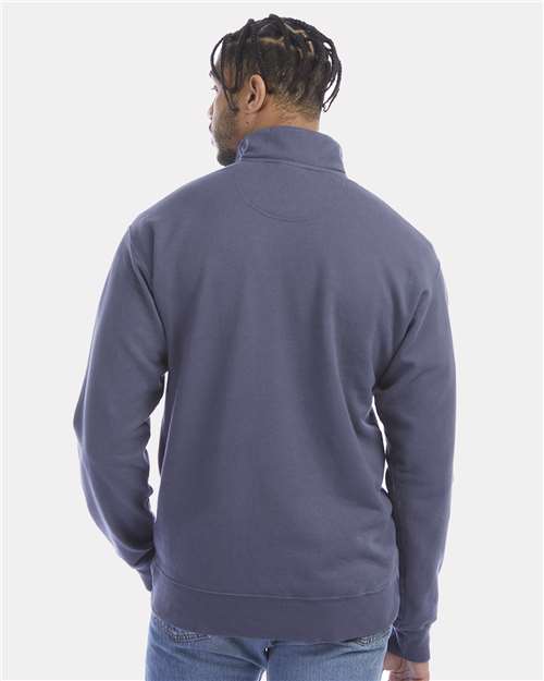 Garment-Dyed Quarter-Zip Sweatshirt