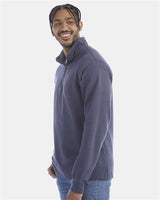 Garment-Dyed Quarter-Zip Sweatshirt