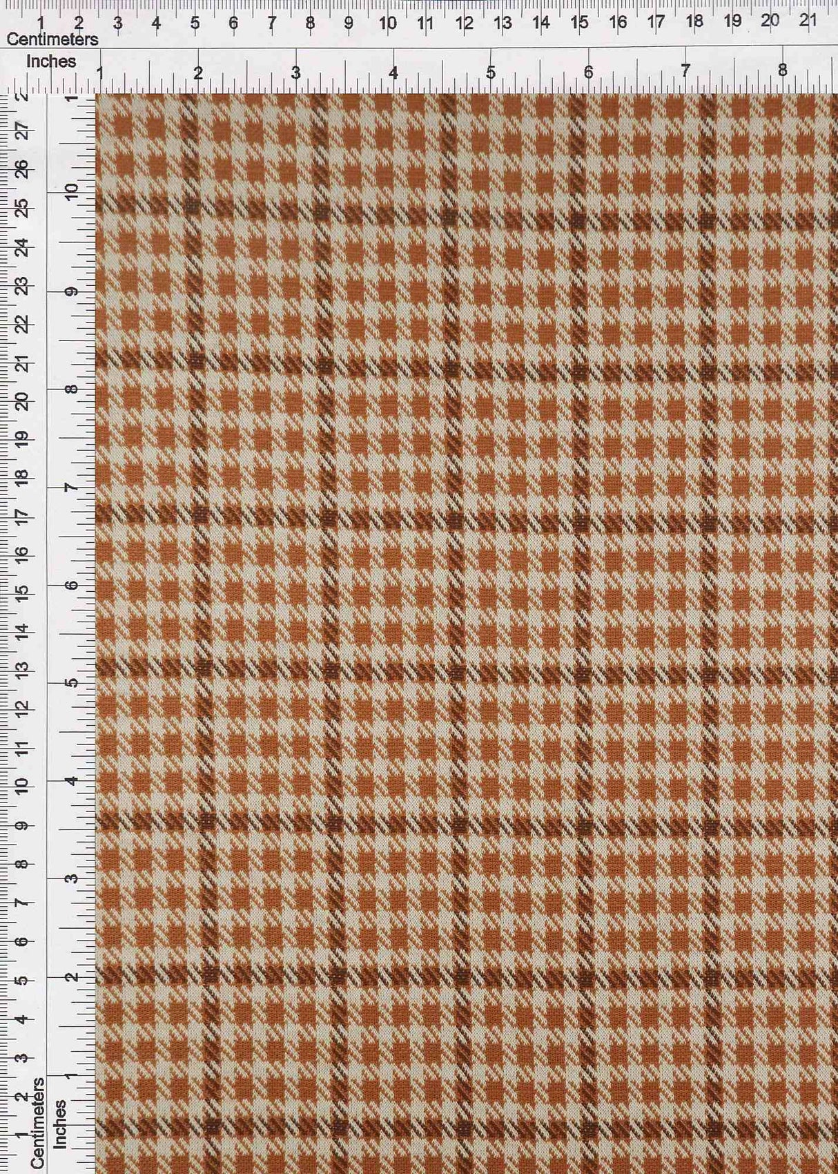 Double Knit Jacquard Plaid Stretch Fabric