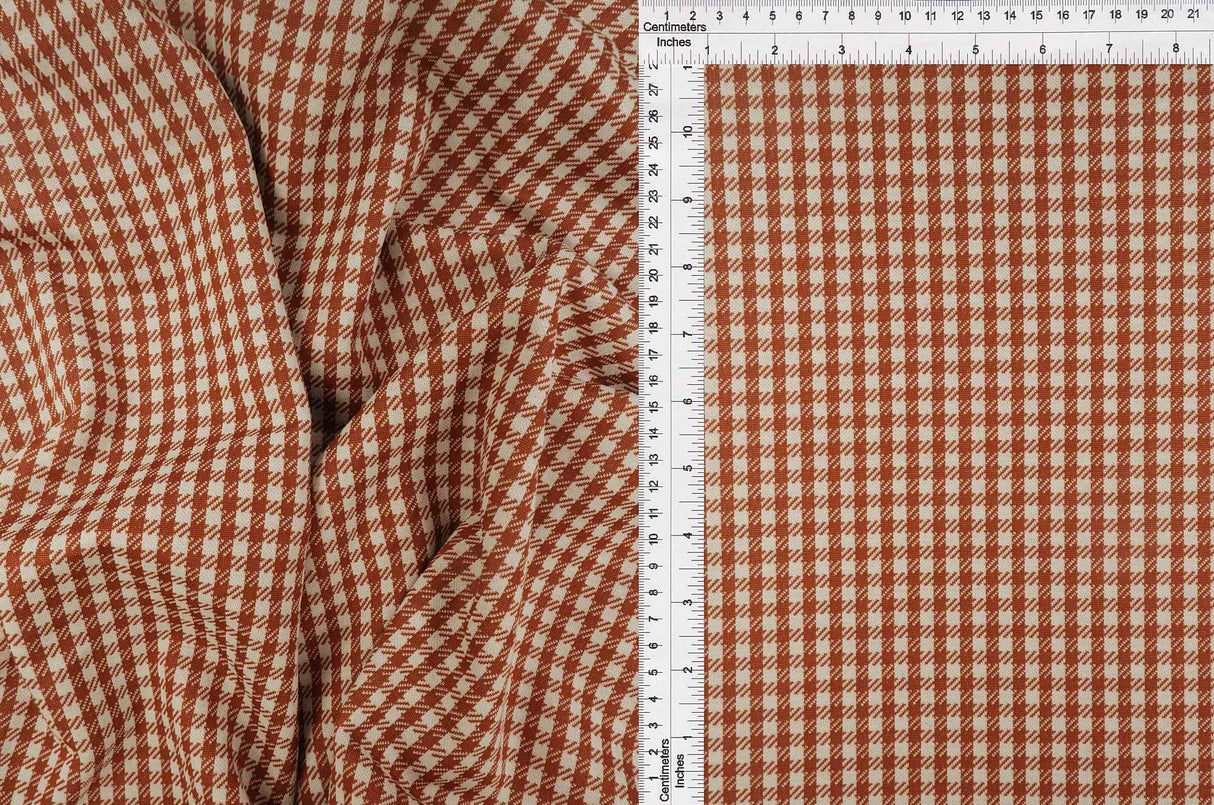 Double Knit Jacquard Plaid Fabric