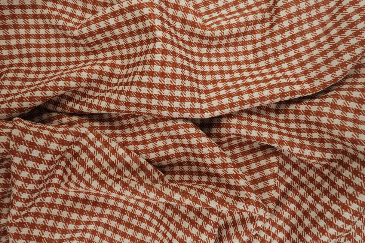 Double Knit Jacquard Plaid Fabric