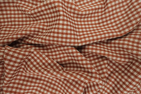 Double Knit Jacquard Plaid Fabric