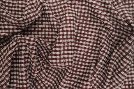 Double Knit Jacquard Plaid Fabric