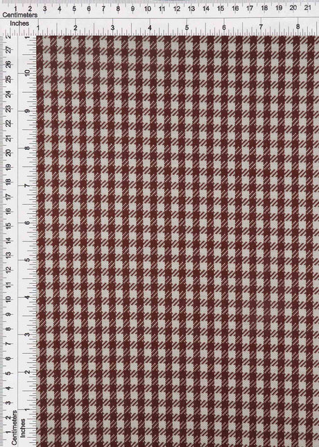Double Knit Jacquard Plaid Fabric