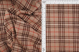 1 Yard Knit Jacquard Plaid Fabric 240 GSM, 58/60? Wide Polyester Spandex Blend