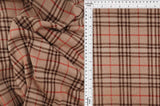Jacquard Plaid Stretch Knit Fabric